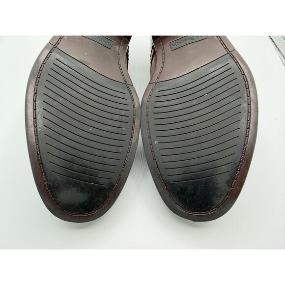 G H Bass & Co. Simon Loafers  Men's Size 8.5M Dark Brown Leather Dress Shoes - Picture 14 of 16